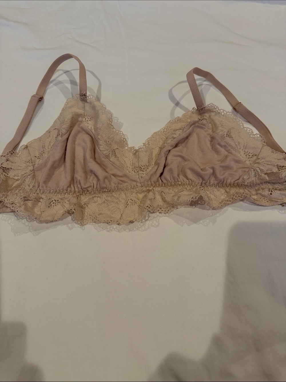Eberjey Soft Lace Bralette in Nude S